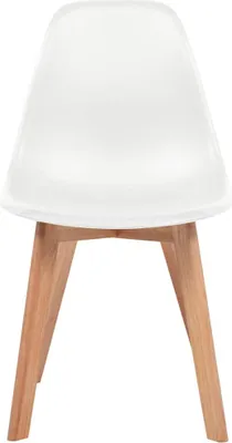 Produktbild von vidaXL Esszimmerstühle 4 Stk. Weiß Kunststoff