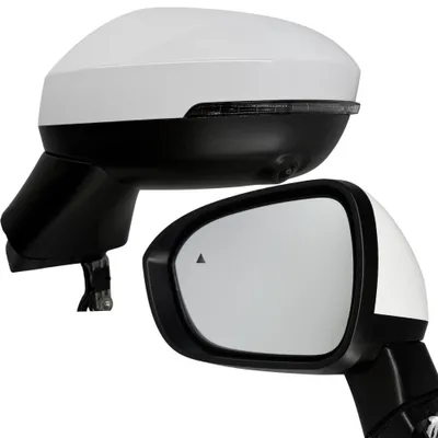 Immagine prodotto di BILMAX Specchietto retrovisore esterno sinistro di ricambio per Nissan Qashqai J12 2022-2026, ripiegabile elettricamente, con telecamera, con assistente angolo cieco (BSM), bianco, 9+1 pin