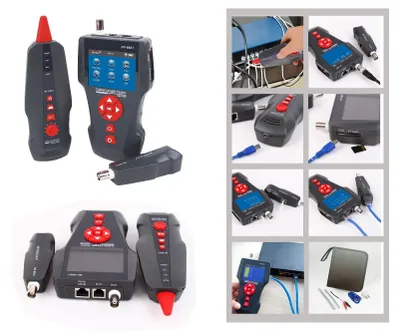 Productafbeelding van Professionele tester voor RJ45 RJ11 USB BNC netwerkkabel met Testregistratie