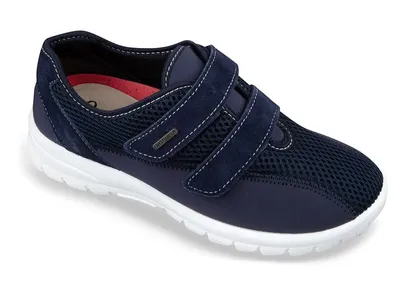 Produktbild von Tennisschuhe, OrtoMed – beige, hergestellt in der Slowakei, mit zwei Klettverschlüssen, für Hallux valgus, Modellnummer: 4009-T99-G02-S63-W-Q87, Größe: 38