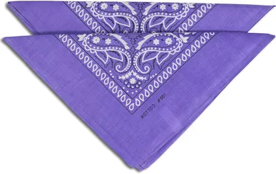 Productafbeelding van Nicki Neckerchief Set - Bandana Set - Outfit Accessoire - 100% Katoen AZO-vrij - 55 x 55 cm - Paars
