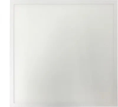 A plain white LED panel light.