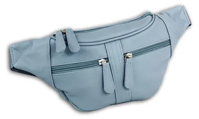 Imagen del producto de Nueva bolsa moderna, tipo riñonera, para mujer, color azul claro, modelo OTD5023H