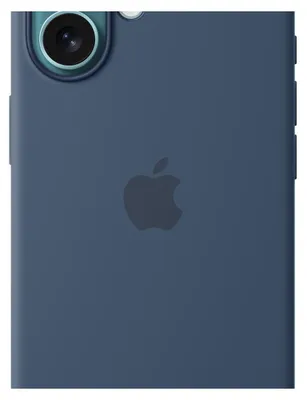 Imagen del producto de Funda de silicona para iPhone 16 con MagSafe – Color denim