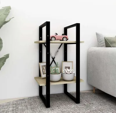 Produktbild von "2026 Promotion" Bücherregal - Standregal - Aktenregal - 2 Fächer - Sonoma-Eiche 40x30x70 cm - Holzwerkstoff - Wohnzimmerschrank CC27180