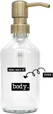 Produktbild von Glas Seifenspender, 250 ml, Edelstahlpumpe, für die Küche