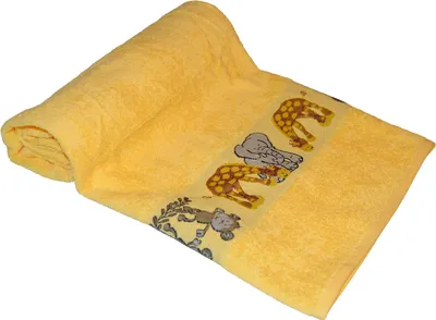 Zdjęcie produktu dla Ręcznik kąpielowy dla dzieci Ökotex100 Ręcznik kąpielowy dla dzieci 70 x 140 cm 100% bawełna żółty HPE