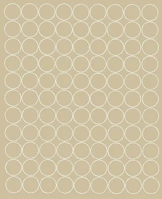 Obrázok produktu pre Kruhové nálepky, priemer 2 cm, bodky, 99 kusov, béžová matná
