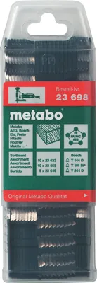 Immagine prodotto di Metabo assortimento di lame per seghetti alternativi 4, 25 pezzi