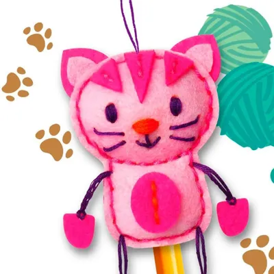 Produktbild von Avenir Bastelset ``katzenstift Plüsch`` (5191701) One Size