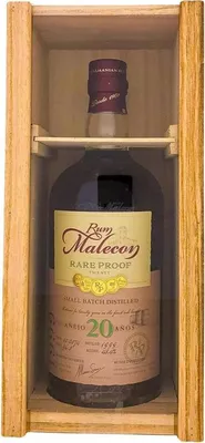 Produktbild von Rum Malecon Rare Proof 20 Years + Holzbox 700ml 48,4% Vol.