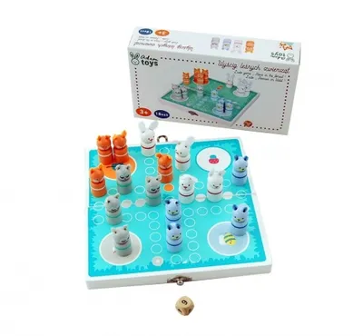 Obrázok produktu pre Drevená hra Človeče, nehnevaj sa! - Lesné zvieratá, Adam Toys