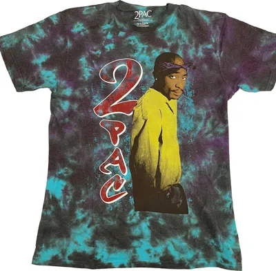 Produktbild von Tupac Shakur - T-Shirt für Herren/Damen Uni RO3558 (L) (Blau)