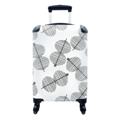 Produktbild von MuchoWow® Koffer Handgepäck Trolley Rollkoffer Kleine Reisekoffer mit 4 Rollen - Laternen - Muster - Lampen - Cabin Size < 55x40x23 cm & 55x40x20 cm - Fotokoffer - Kabinenkoffer - Boardgepäck - Reise-Box - Reisekoffer - Reisegepäck - Koffer mit Bild - Trolley für Kinder