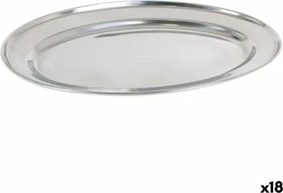 Obrázek produktu pro Mísa Privilege 42853 Oválná mísa z nerezové oceli (18 kusů) (35 x 22,2 cm)