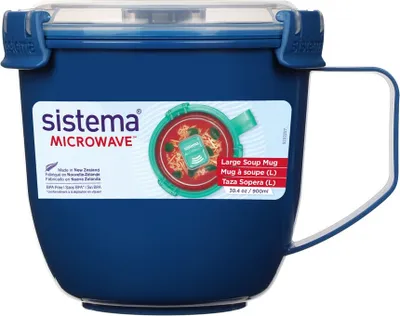 Immagine prodotto di Sistema® Microwave™ Mug per zuppe e stufati 900 ml, blu