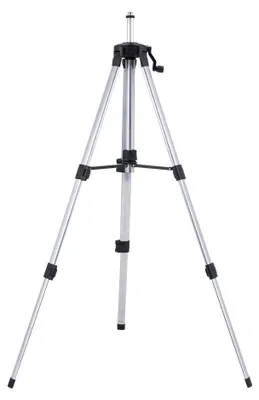 Produktbild von Laser Stativ - 1,5 m höhenverstellbares Aluminium Stativ - Für Laserwasserwaage mit 1,6 cm Gewinde - Mit Kurbelhub