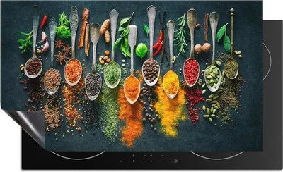 Image de Plaque de protection pour cuisinière à induction 90 x 52 cm, avec un motif unique