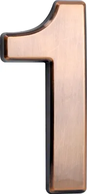 Obrázek produktu pro Číslo MagicHome "1" domovní číslo, s lepicí páskou, bronz, označení, 45x100 mm, ABS