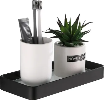 Produktbild von Duschkorb Ohne Bohren - Selbstklebend - 1 Stück - Schwarz - Aluminium
