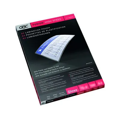 Productafbeelding van GBC Fusion HighSpeed, Lesklijk, Transparant, A4, 0,2 mm, 216 mm, 303 mm