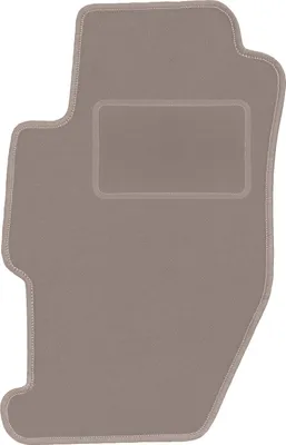 Produktbild von Fahrerfußmatte Velours beige passend für Honda Accord VI (1998-2002, Coupe) – mit Befestigungen – passgenau