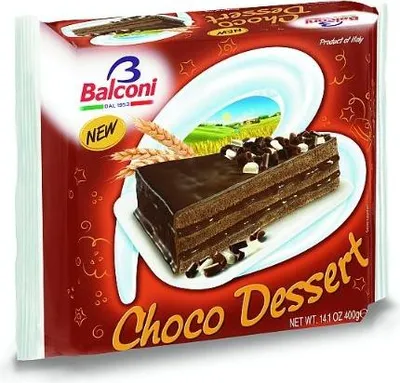 Produktbild von 6x Balconi choko dessert Schoko Torta Schokolade creme 400g kuchen cake