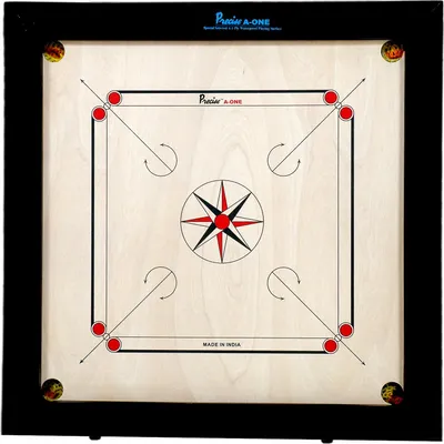Image de Champion 12 mm - 16 kgs. 74x74 cm - 85x85 cm - fait pour le jeu de Karrom - Plateau de tournoi uniquement