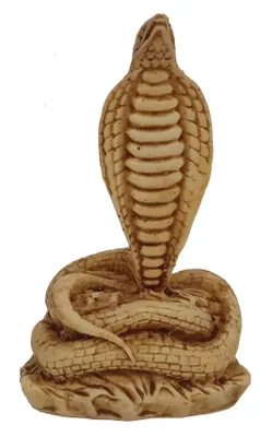 Königskobra Figur aus Polyresin, 7,1×4,6×12,7 cm, Dekoration