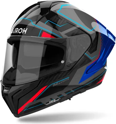 Zdjęcie produktu dla Kask AIROH Matryx Rocket Blue Red Black Shiny rozmiar M