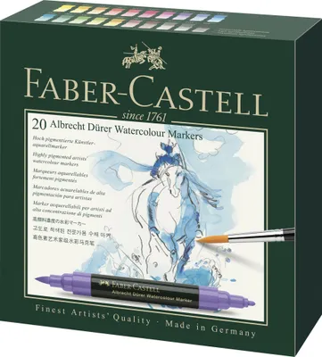 A box of Faber-Castell Albrecht Dürer Watercolour Markers.