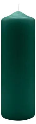 Produktbild von Spitzkopf Stumpen Kerzen Dunkelgrün 25 x Ø 8 cm, 6 Stück