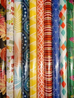 Productafbeelding van Assortiment 5 rollen luxe cadeaupapier inpakpapier voor volwassenen - 200 x 70 cm