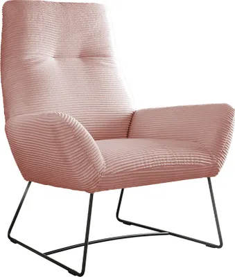 Produktbild von KAWOLA Sessel BISA Cord rosa