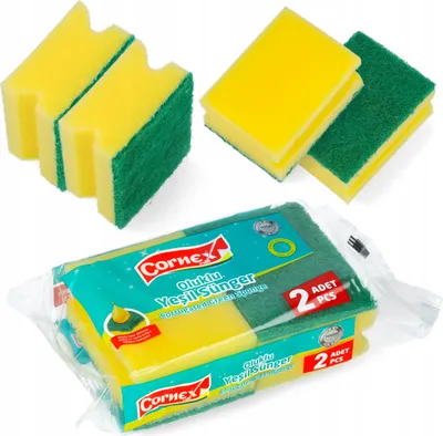Obrázok produktu pre Univerzálna profilovaná drôtenka do kuchyne Špongie na umývanie riadu Sada 2 kusov