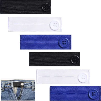 Productafbeelding van Taille Extenders - Broekverlengers Knoopverlengers - Comfortabele Pasvorm Creëren - Verstelbare Elastische Band - 45-6 cm Extra Taille