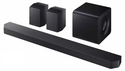 Zdjęcie produktu dla Samsung HW-Q930H/ZF, 9.1.4 kan., Dolby Atmos, Dolby Digital Plus, Dolby TrueHD, Dolby Atmos Music, Dolby Digital 5.1, Bezprzewodowy, Czarny, Titan Black, High Dynamic Range 10+ Gaming (HDR10 Plus Gaming)