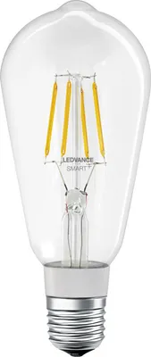 Produktbild von Ledvance LED Filament Smart+ ST64 Edison 6W = 60W E27 klar 810lm warmweiß 2700K Dimmbar App Google Alexa Apple HomeKit Bluetooth