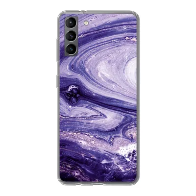 Produktbild von MuchoWow® Handyhülle Schutzhülle Hülle für Samsung Galaxy S21 Plus Marmor - Naturstein - Glitzer Silikon Softcase Handy Hülle - Handy-Tasche