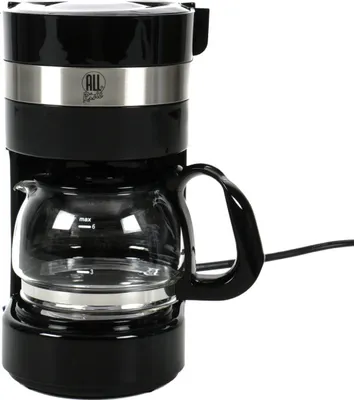 Immagine prodotto di Macchina da caffè per autocarri, 4-6 tazze, caraffa in vetro, piastra riscaldante, filtro orientabile, filtro permanente con manico, misurino, protezione contro il surriscaldamento, capacità 0,65 l, 24 V, 300 W