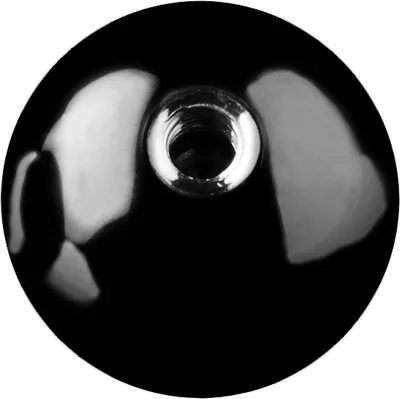 Produktbild von viva-adorno 1,2 x 3,5mm Piercing Schraubkugel Ersatzkugel Hochglänzend Farbig Emailiert Edelstahl-Gewinde verschiedene Farben und Größen Z376,Schwarz