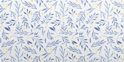 Produktbild von Aquarellblätter– Schreibtischunterlage – Schreibtisch Tischunterlage – 100x50 cm – Unterlage Groß Schreibtischmatte