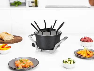 Produktbild von Princess Fondue Set Küche Haushalt Premium 8 Personen vielseitig abnehmbar Aluminium 800 Watt