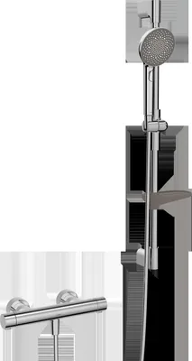 Immagine prodotto di HANSA HANSAPRISMA Mitigeur de douche avec ensemble de douche, 770mm, 3 jets, 48130421, 48130421