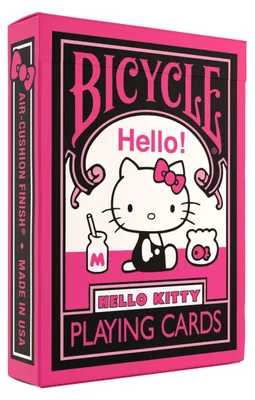 Produktbild von Bicycle Hello Kitty - Black and Pink (Designer Spielkarten, Poker, Skat...)