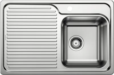 Produktbild von BLANCO Classic 40s, Edelstahl, 1 Becken, 315 x 365 mm, 17,5 cm, 780 mm, 510 mm