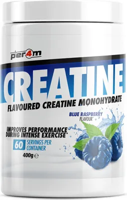 Produktbild von Per4m Creatine Flavoured (400g) Blue Raspberry - Kreatin - Kreatin-Monohydrat