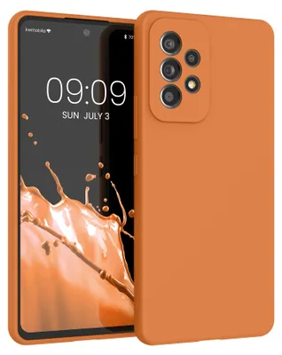 Produktbild von kwmobile Handyhülle für Samsung Galaxy A53 5G Hülle - Case Silikon - Kabelloses Laden - Schutzhülle Cover in Warme Aprikose