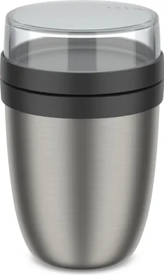 Produktbild von Mepal Thermo-Lunchpot Ellipse Edelstahl Nordic Black 500+200ml