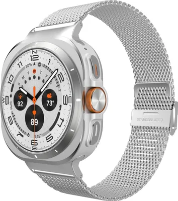 Produktbild von Cazy Uhrenarmband geeignet für Samsung Galaxy Watch Band (Silksteel) – Smartwatch-Armbänder – Universelles Armband geeignet für Samsung Galaxy Watch Ultra (2024 / 2025) - Silber